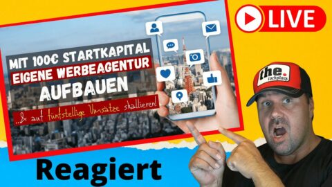 Mit 100€ Startkapital eigene Social Media Agentur gründen - Geld verdienen 2022 [Reaction]