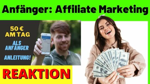 Anleitung: Wie du 50€ als Anfänger mit Affiliate Marketing verdienst [Michael Reagiertauf]